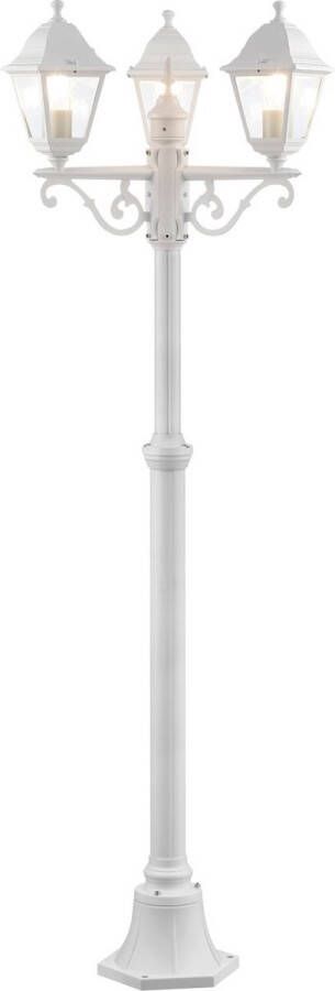 Brilliant Brillant Nissie buitenlantaarn 3-vlammig wit 3x A60 E27 60W geschikt voor normale lampen (niet meegeleverd)