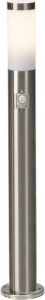 Brilliant CHORUS Staande Buitenlamp met bewegingssensor Chroom