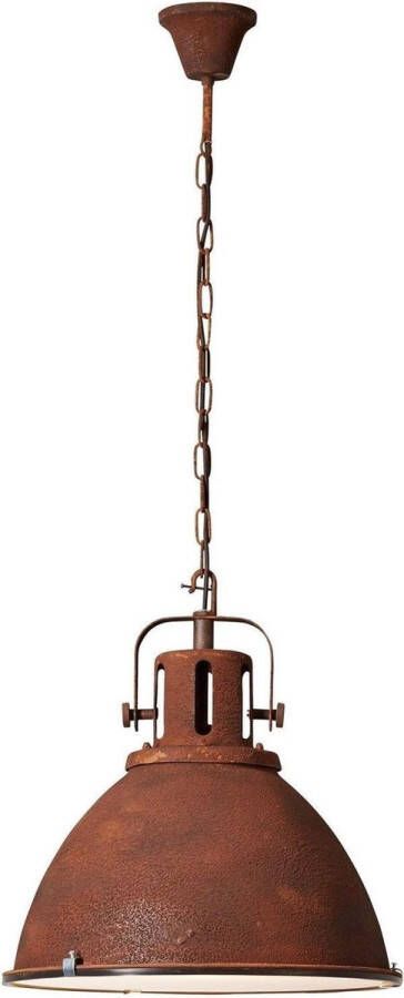 Brilliant Industriële hanglamp 'Jesper' Roest XL industrieel vintage E27 480mm