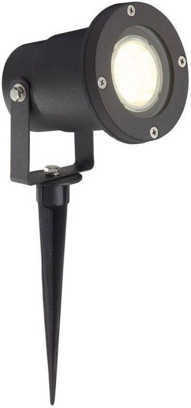 Brilliant Janko Grondspot Buitenlamp 1xGU10 3W IP44 Zwart