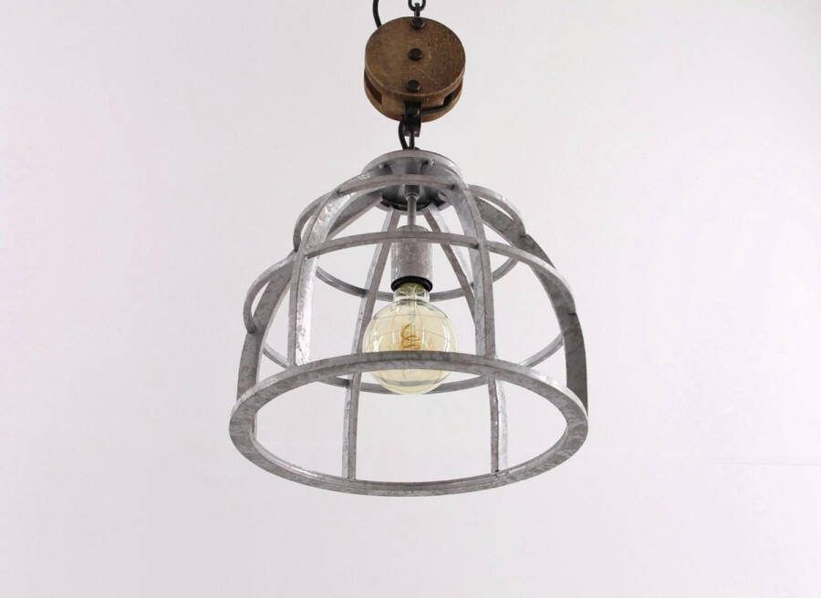 Brilliant lamp Century hanglamp 2-lichts zink antiek bruin | 2x G95 E27 60W geschikt voor normale lampen (niet inbegrepen) | Schaal A ++ tot E | Ketting kan worden ingekort