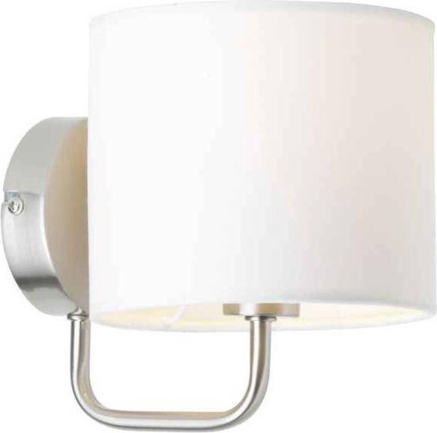 Brilliant Wandlamp Sandra Wit Metaal E14