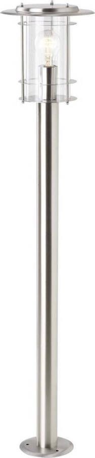 Brilliant Leuchten Staande lamp voor buiten York 100 cm hoogte e27 max. 40 w geschikt voor led van roestvrij edelstaal