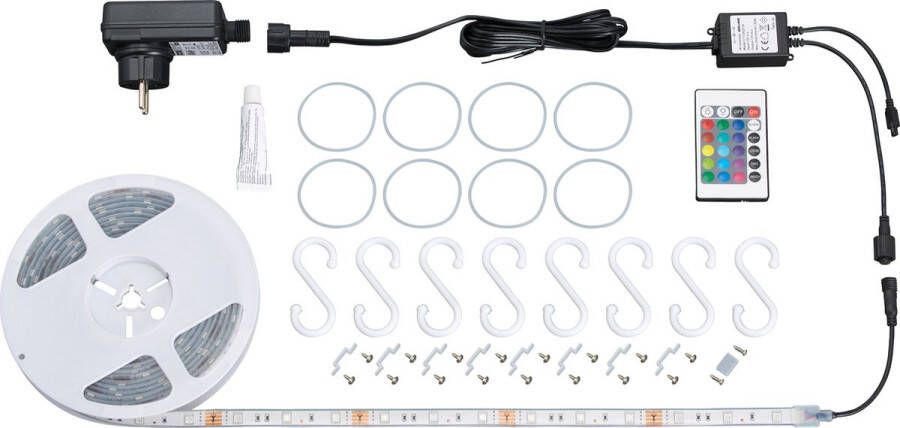 Briloner Leuchten LED SUPERINE LED strip 5m met afstandsbediening Voor buiten Dimbaar