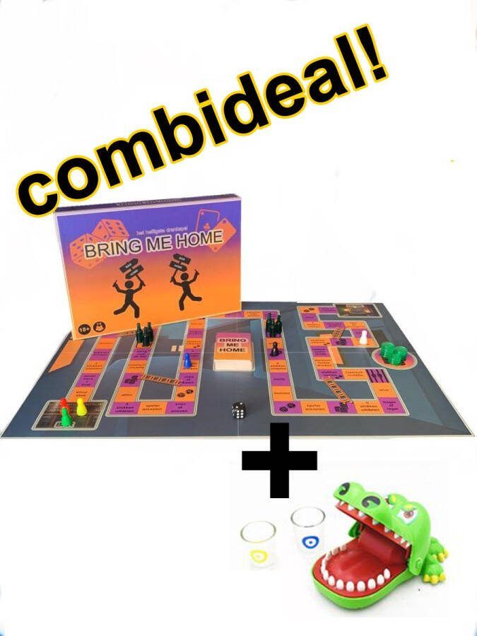 Bring me home Combideal krokodil drankspel nederlands nieuw kerstcadeau spel voor volwassenen shot