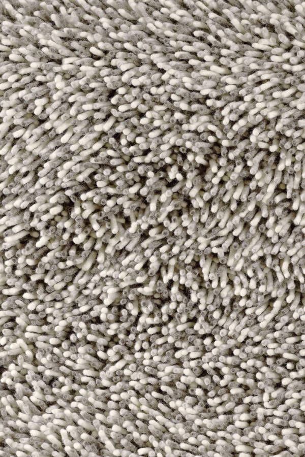 Brink & Campman Brink en Campman Gravel mix 68201 Vloerkleed 140x200 Rechthoek Hoogpolig Structuur Tapijt Modern Grijs Wit