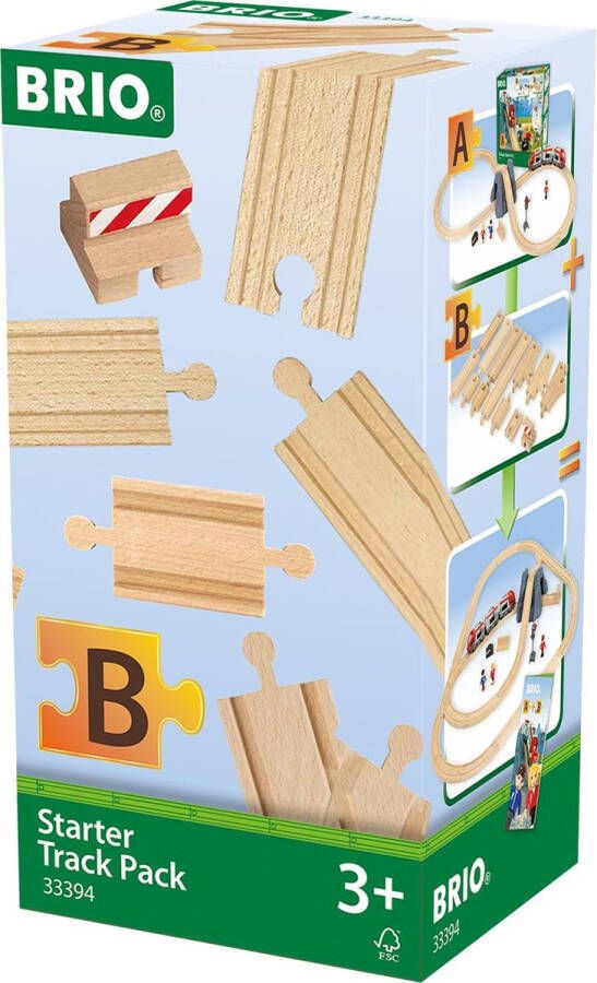 Brio houten Beginners railset B 33394