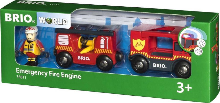 BRIO Brandweer locomotief 33811 Treinbaanonderdeel