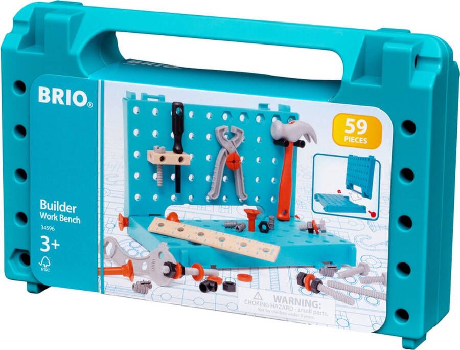 BRIO Builder Werkbank 34596 Speelgoedgereedschapsset