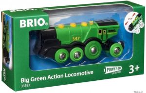 BRIO Groene Locomotief Op Batterijen 33593