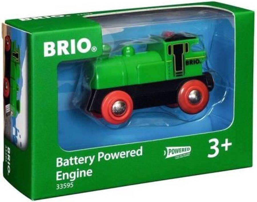 Brio World Groene locomotief op batterijen