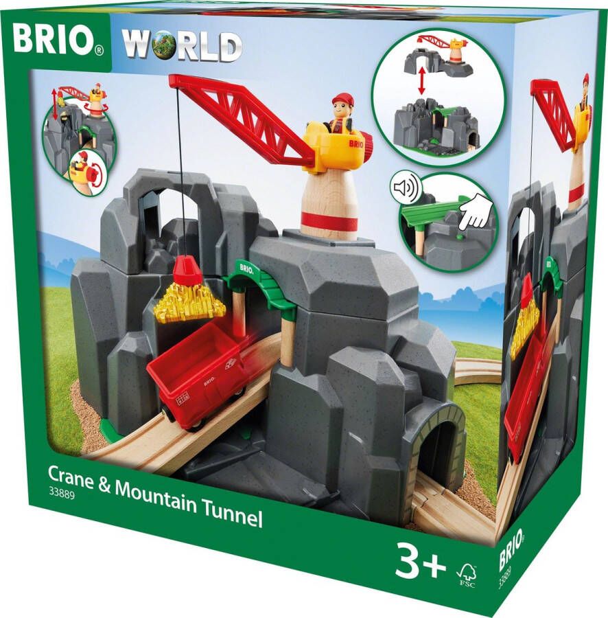 BRIO Crane & Mountain Tunnel 33889