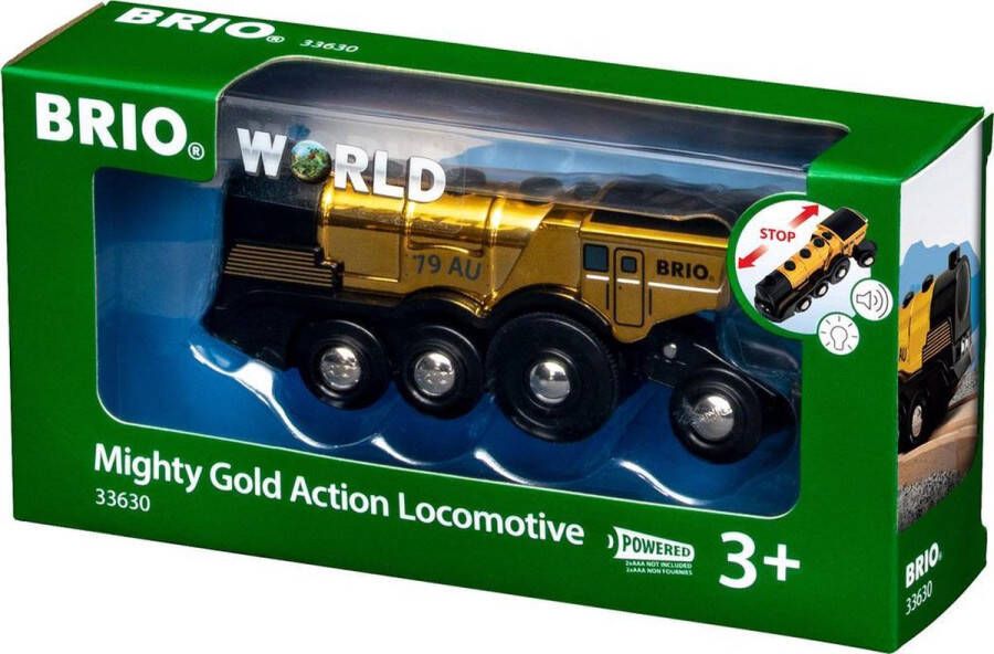 BRIO Mighty Gold Actie locomotief 33630