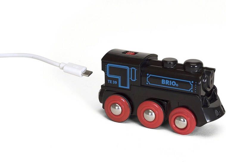 BRIO Oplaadbare locomotief met mini USB- kabel 33599 Treinbaanonderdeel
