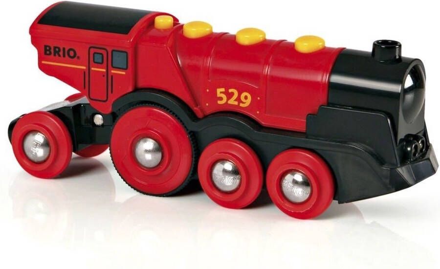 Brio houten Rode locomotief op batterijen 33592