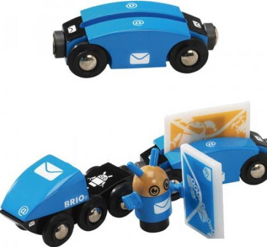 BRIO Treinset Treinbaan Emo's transporter Hout