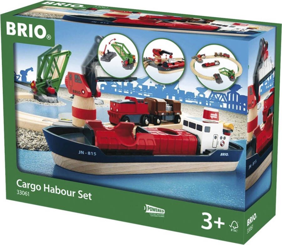 BRIO Treinset vracht bij de haven 33061