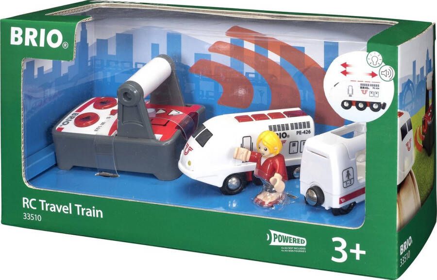 BRIO Witte RC locomotief met afstandsbediening 33510 Treinbaanonderdeel