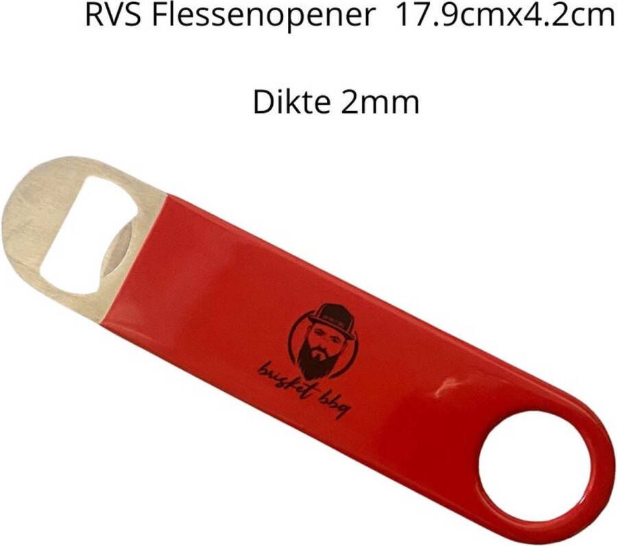 Brisketbbq Horeca Bieropener Horeca flessenopener flesopener bieropener plat rvs bieropener rvs flessenopener