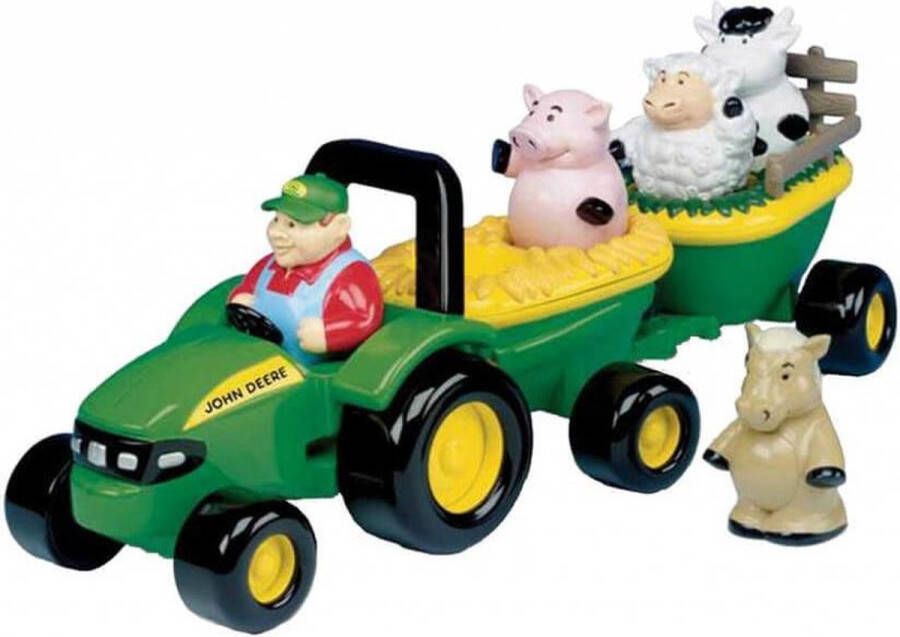 Britains Muzikale tractor met aanhanger en dieren miniatuur aanhanger