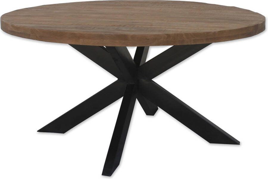 Brix Ronde Monderne Eetkamertafel Mangohout 140 cm Bruin