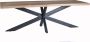 Livingfurn eettafel Sturdy Spider Mangohout staal rechthoekig 240 cm - Thumbnail 1