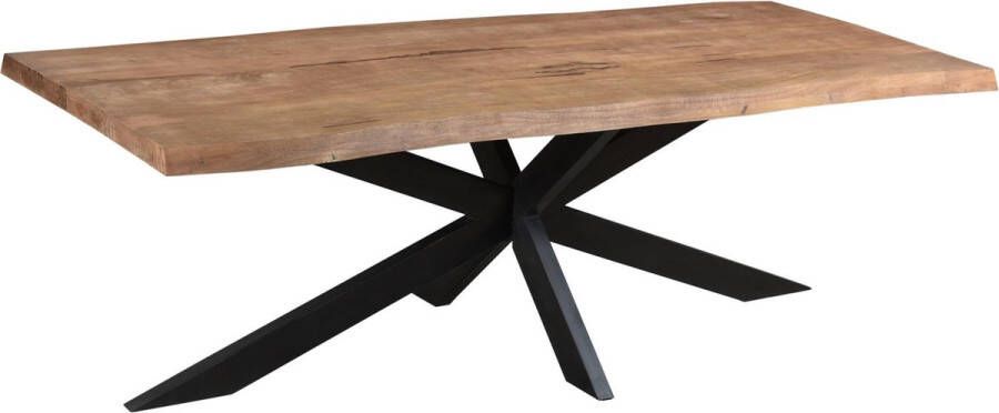 Brix Eetkamertafel | Sturdy Tree Top Spider | 100x200 cm | mangohout met staal - Foto 2