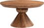 Brix Ronde Salontafel Baltho Mangohout 80cm Bruin - Thumbnail 1