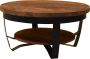 Brix | Mark | Black | salontafel | 65 cm | mangohout met staal - Thumbnail 1