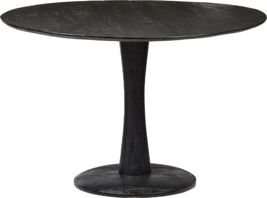 Brix Zwarte Eetkamertafel Vivian 120cm Moderne Eettafel van Mangohout