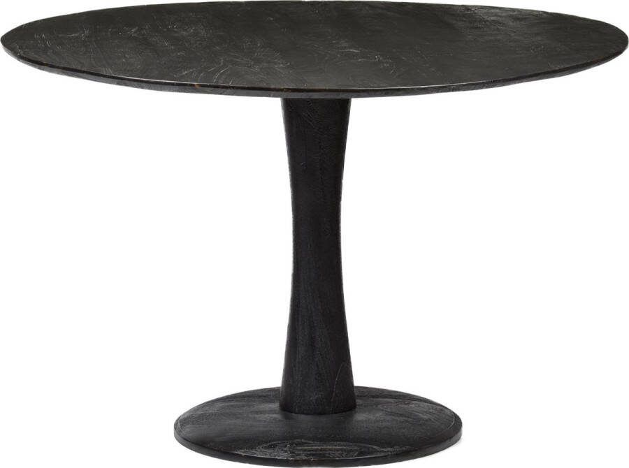 Brix Zwarte Eetkamertafel Vivian 120cm Moderne Eettafel van Mangohout