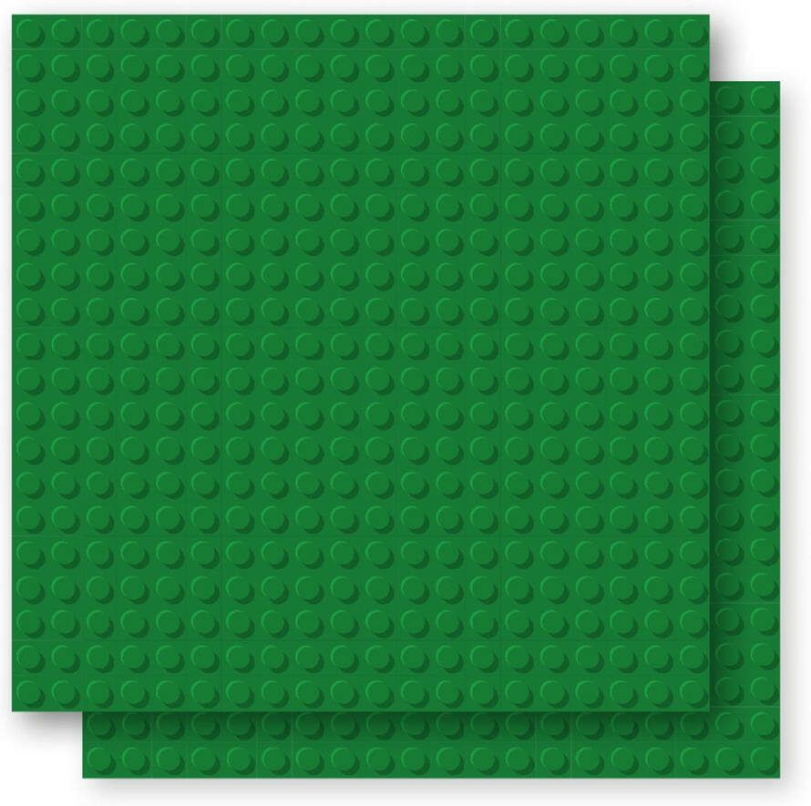 BRIXIES Bouwplaat Grondplaat 20x20 noppen Geschikt voor Lego Classic Bouwstenen Groen