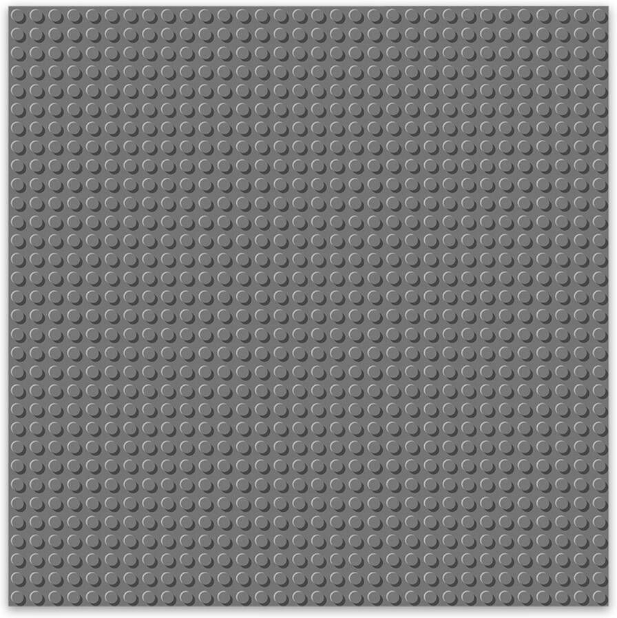 BRIXIES Bouwplaat Grondplaat 32x32 noppen Geschikt voor Lego Classic Bouwstenen Donker grijs
