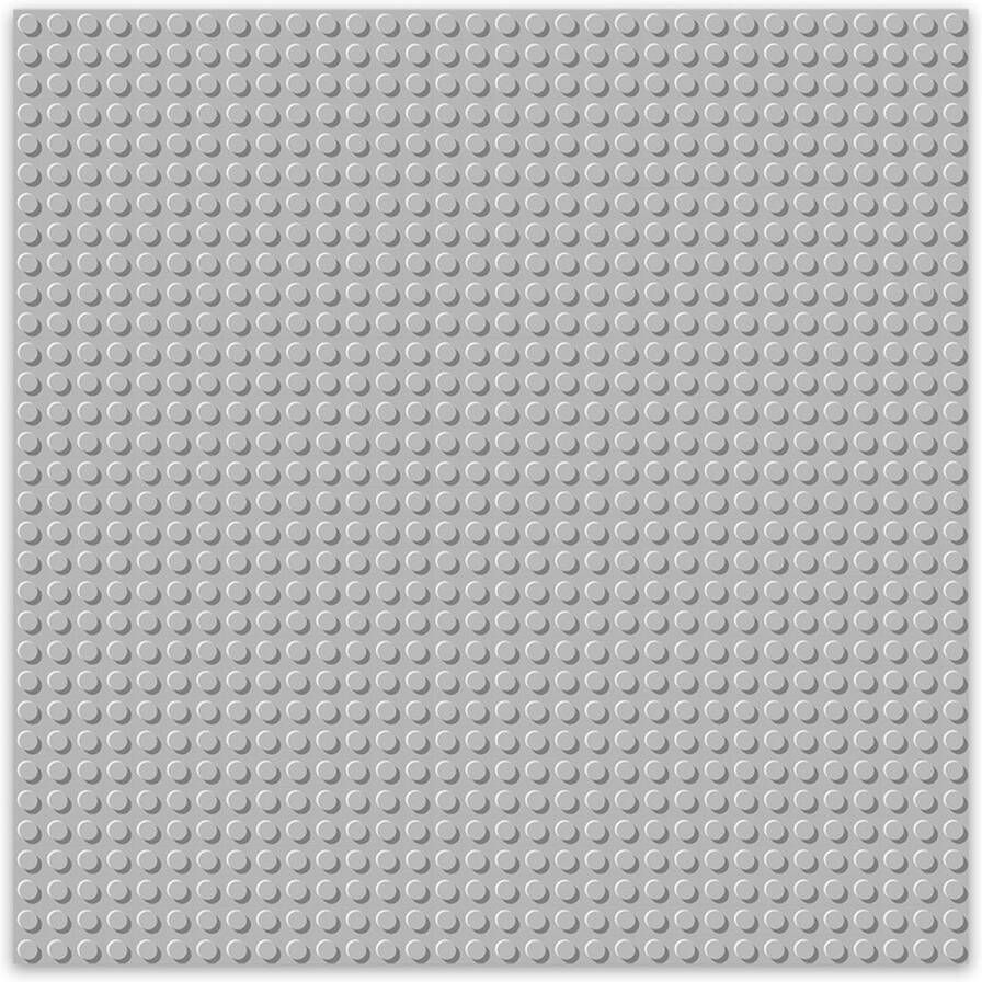 BRIXIES Bouwplaat Grondplaat 32x32 noppen Geschikt voor Lego Classic Bouwstenen Licht grijs
