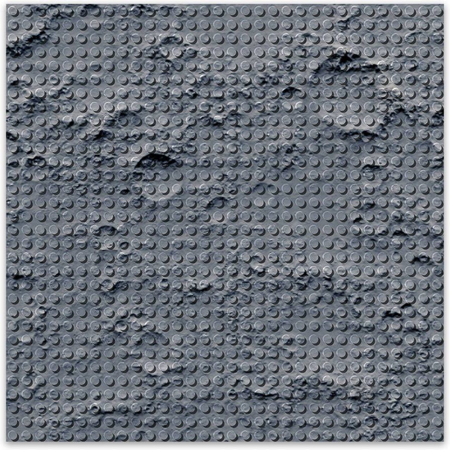 BRIXIES Bouwplaat Grondplaat 32x32 noppen Geschikt voor Lego Classic Bouwstenen Maan