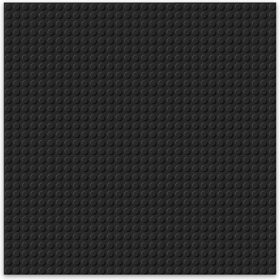 BRIXIES Bouwplaat Grondplaat 32x32 noppen Geschikt voor Lego Classic Bouwstenen Zwart