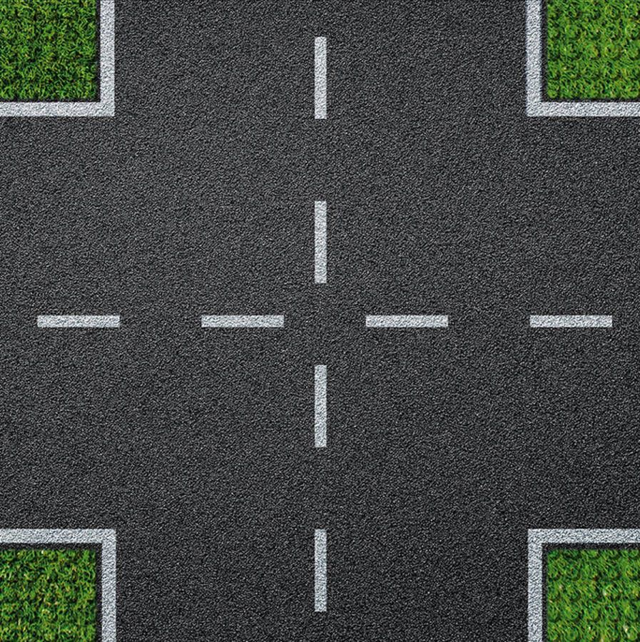 BRIXIES Straatplaat Grondplaat 32x32 noppen Geschikt voor Lego Classic Bouwstenen Straat kruizing