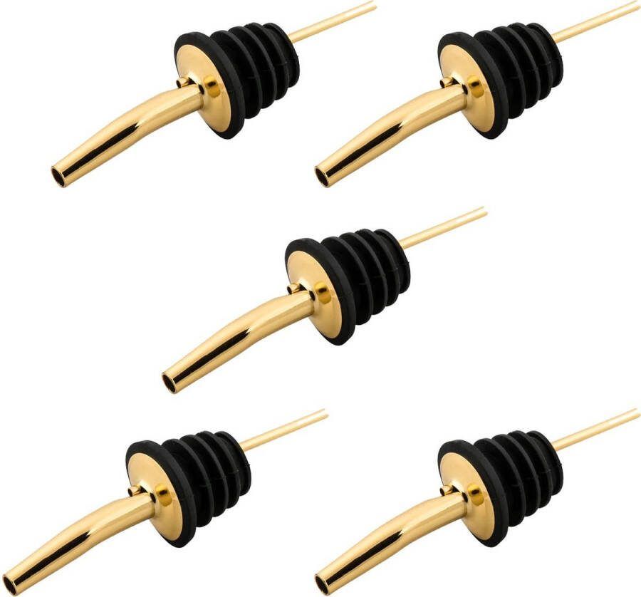 BRMT Luxe Schenktuit Goud 5 stuks Cocktail accessoire