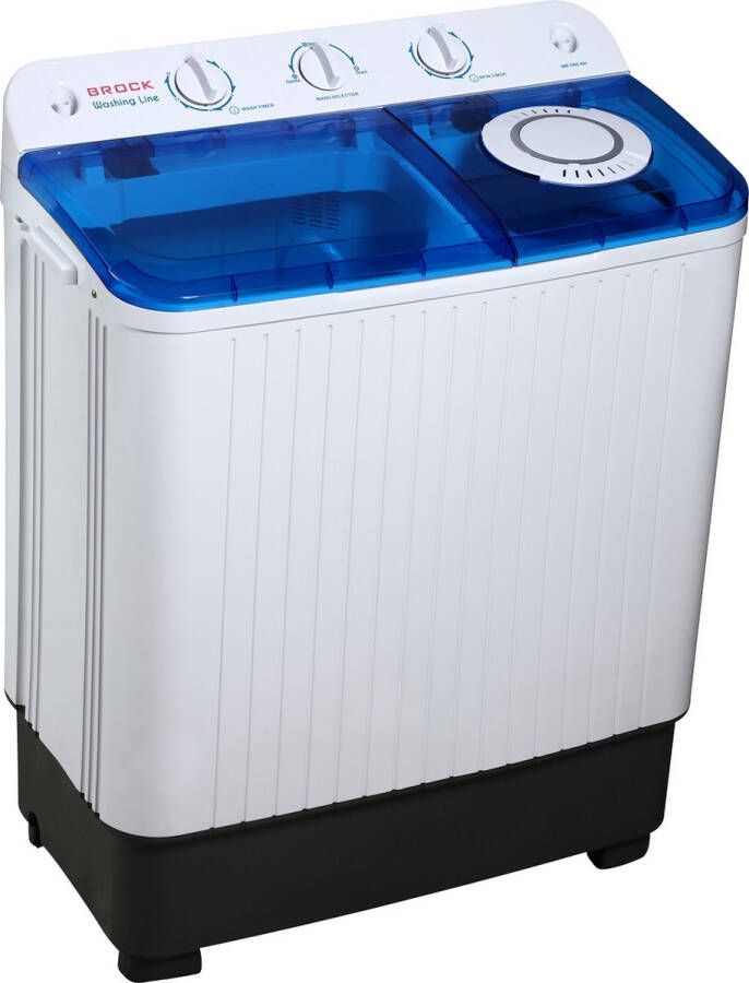 Brock Electronics Brock XXL camping wasmachine Dubbele trommel 7 8Kg was en 6 0Kg centrifuge capaciteit