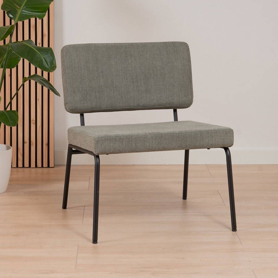 Bronx71 Scandinavische fauteuil Espen groen gerecyclede stof