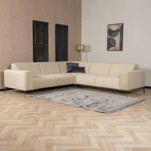 Bronx71 Velvet hoekbank Vegas beige links rechts