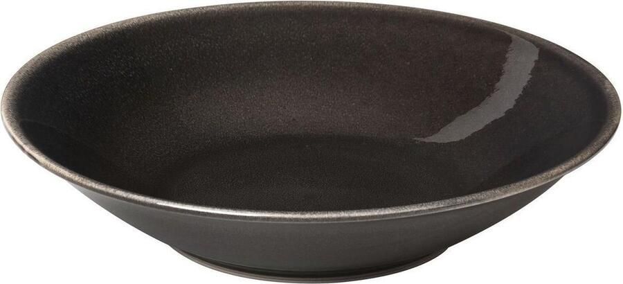 Broste Copenhagen Diep bord 'Nordic Coal' Ø22.5cm