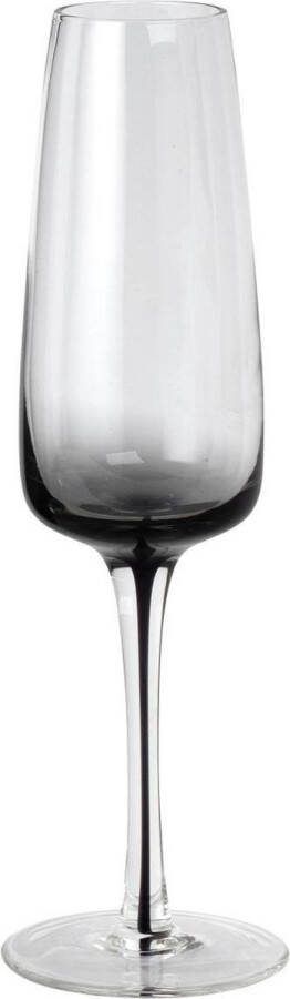 Broste Copenhagen Champagne Glass Smoke Glass set 4