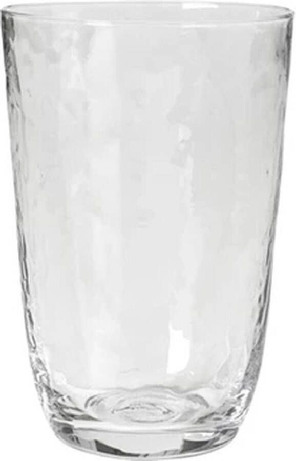 Broste Copenhagen Hammered glas 50cl helder