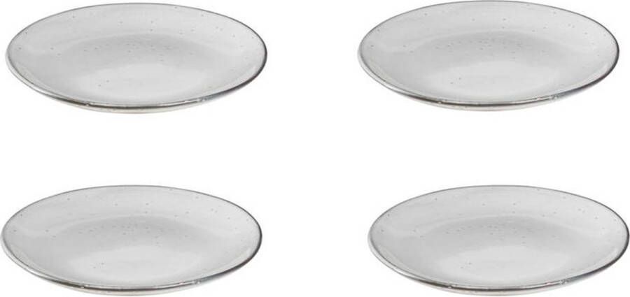 Broste Copenhagen Set van 4 ontbijtborden 20cm Nordic Sand