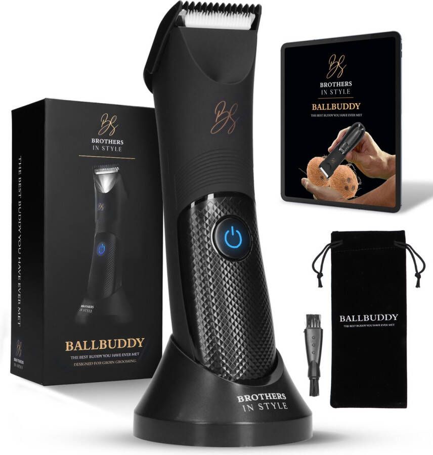 Brothers in Style Bodygroomer Mannen PRO – Ball Buddy – Body Trimmer Heren – Trimmer Mannen Schaamstreek – SkinSafe – Inclusief Gratis Travelbag!