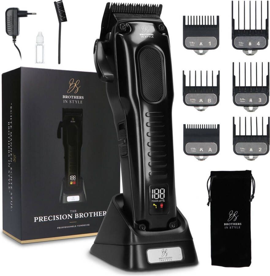 Brothers in Style Tondeuse Mannen Pro Tondeuse Hoofdhaar – Baardtrimmer – Tondeuses