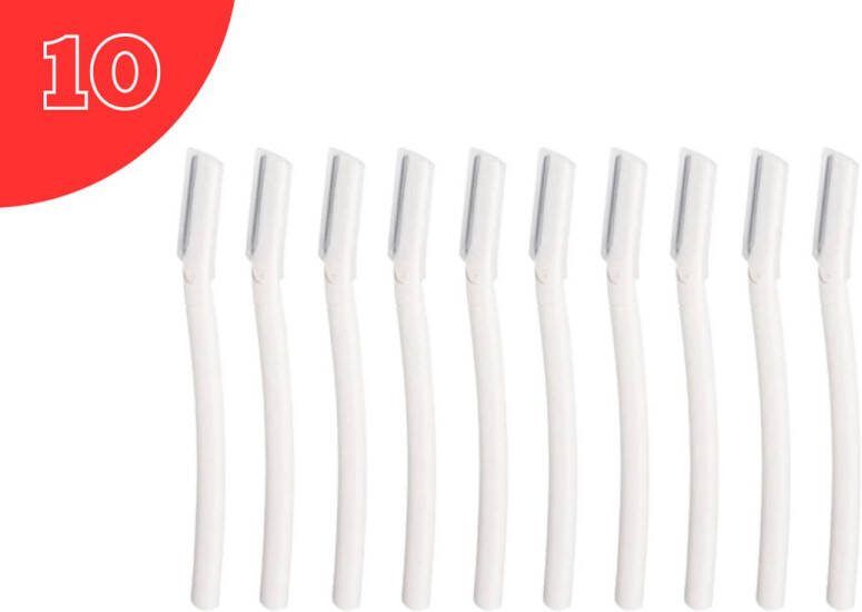 Browdef Gezicht Scheermesjes Vrouw Eyebrow Razor Dermaplaning Gezichtsontharing Dames Facial Razor Wenkbrauw Mesje 10 Stuks