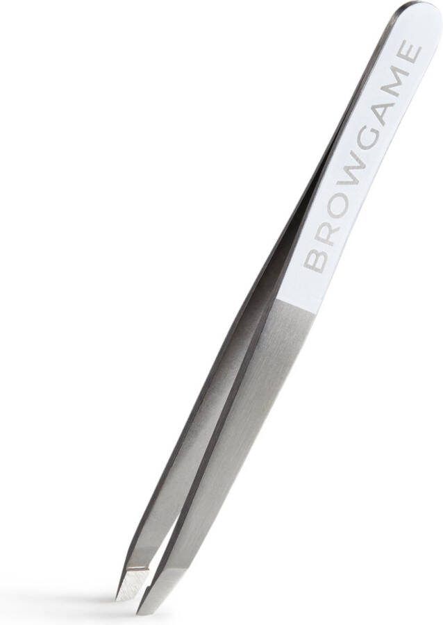 Browgame Cosmetics Schuine pincet wit