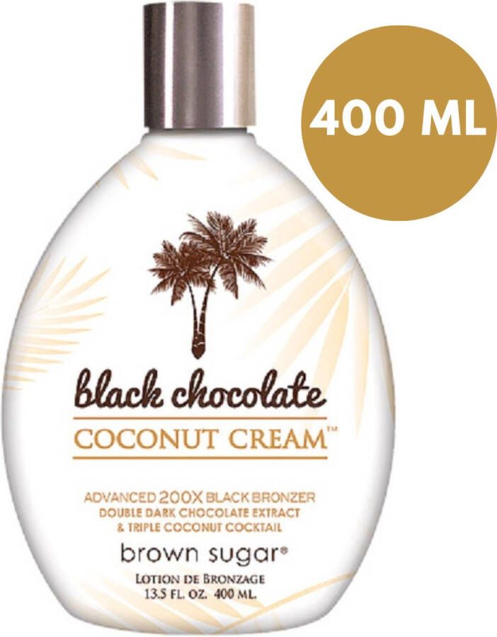 Brown Sugar BLACK CHOCOLATE COCONUT DREAM Zonnebankcreme 200x BRONZER 400 ml